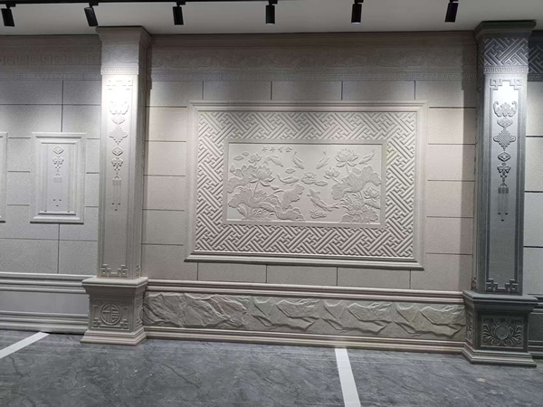 陶瓷一体板和罗马柱门头